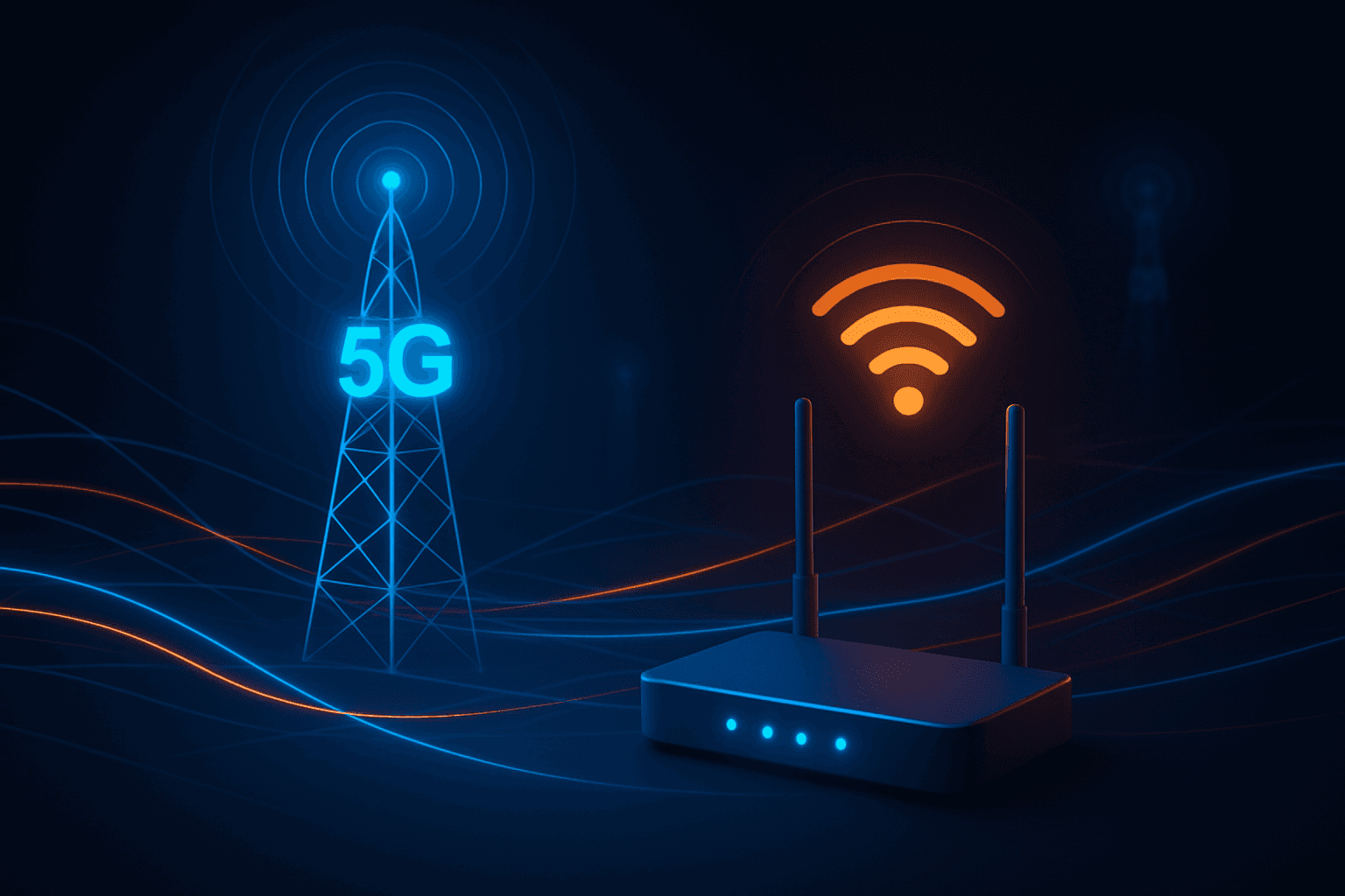 الشبكات اللاسلكية – من Wi-Fi إلى الجيل الخامس (5G)
